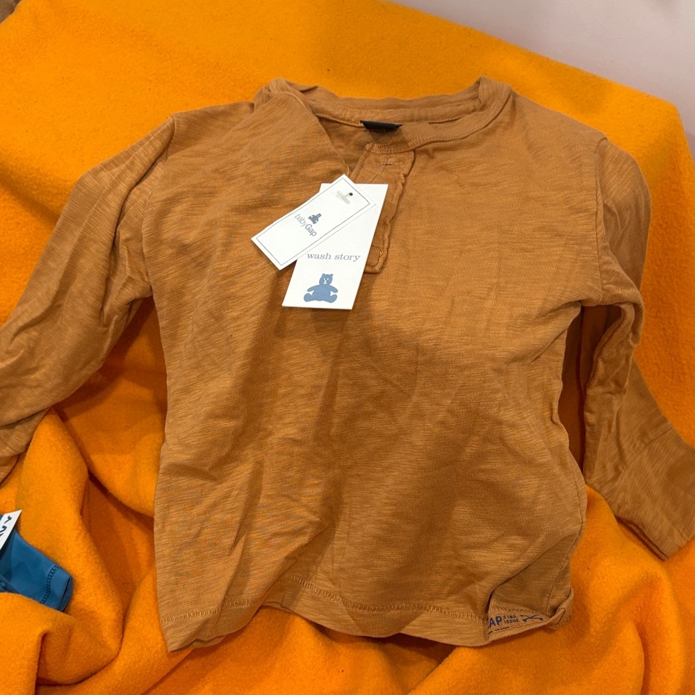 GAP Kids Brown Long Sleeve Tee